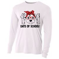 101 Days Of School Dalmatian Dog Teachers Gift Cooling Performance Long Sleeve Crew