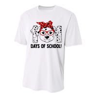 101 Days Of School Dalmatian Dog Teachers Gift Performance Sprint T-Shirt