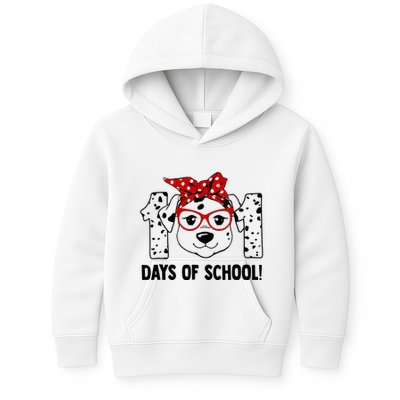 101 Days Of School Dalmatian Dog Teachers Gift Kids Hoodie