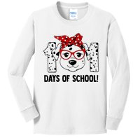 101 Days Of School Dalmatian Dog Teachers Gift Kids Long Sleeve Shirt