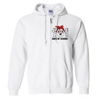 101 Days Of School Dalmatian Dog Teachers Gift Full Zip Hoodie