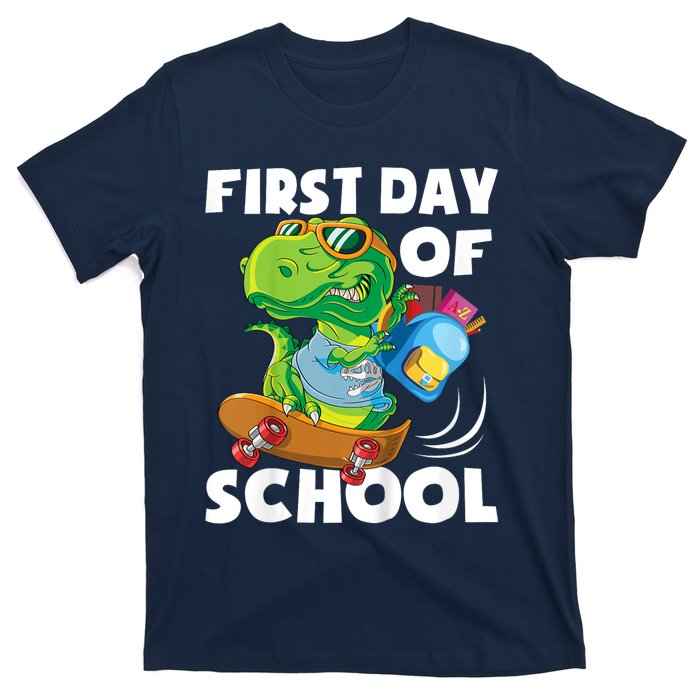 1st Day Of Kindergarten Is Gonna Be Jawsome Dinosaur Boy T-Shirt