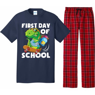 1st Day Of Kindergarten Is Gonna Be Jawsome Dinosaur Boy Pajama Set