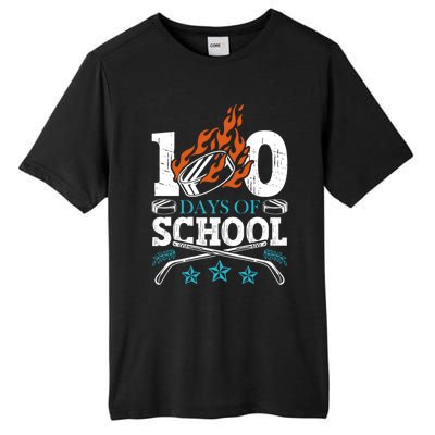 100 Days Of School Ice Hockey Game Sports Athletic Player Meaningful Gift Tall Fusion ChromaSoft Performance T-Shirt