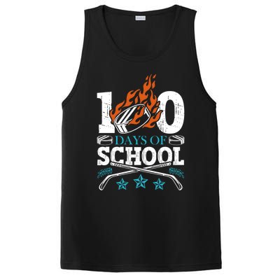 100 Days Of School Ice Hockey Game Sports Athletic Player Meaningful Gift PosiCharge Competitor Tank