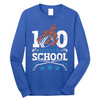 100 Days Of School Ice Hockey Game Sports Athletic Player Meaningful Gift Long Sleeve Shirt