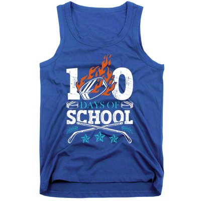 100 Days Of School Ice Hockey Game Sports Athletic Player Meaningful Gift Tank Top