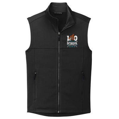 100 Days Of School Ice Hockey Game Sports Athletic Player Meaningful Gift Collective Smooth Fleece Vest