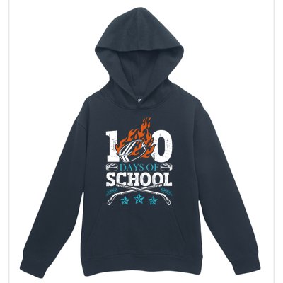 100 Days Of School Ice Hockey Game Sports Athletic Player Meaningful Gift Urban Pullover Hoodie