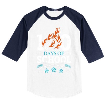 100 Days Of School Ice Hockey Game Sports Athletic Player Meaningful Gift Baseball Sleeve Shirt