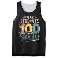 100th Day Of School My Students Are 100 Days Smarter Teacher Mesh Reversible Basketball Jersey Tank