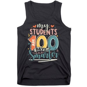 100th Day Of School My Students Are 100 Days Smarter Teacher Tank Top