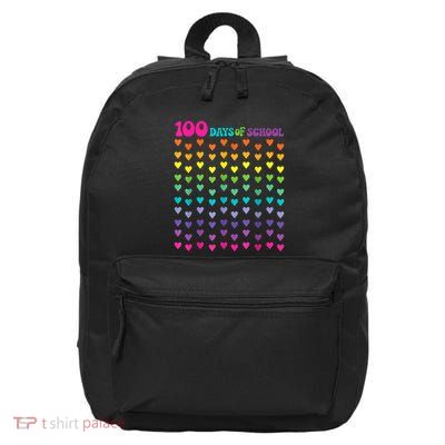 100th Day Of School Teacher 100 Days Math Numbers 16 in Basic Backpack