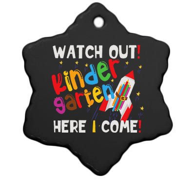 1st Day Of Kindergarten Funny Back To School Ceramic Star Ornament