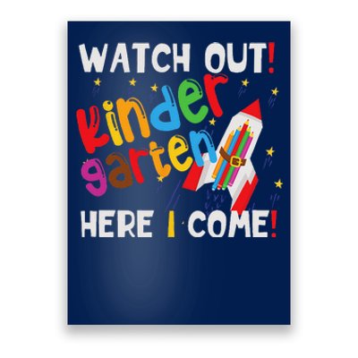 1st Day Of Kindergarten Funny Back To School Poster