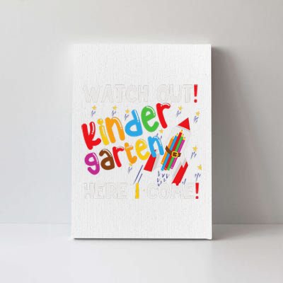 1st Day Of Kindergarten Funny Back To School Canvas