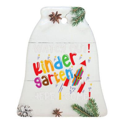 1st Day Of Kindergarten Funny Back To School Ceramic Bell Ornament