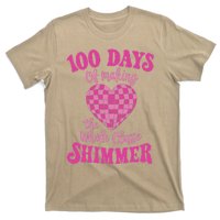 100 Days Of Making Whole Class Shimmer Groovy Disco Heart T-Shirt