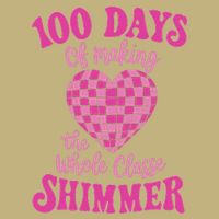 100 Days Of Making Whole Class Shimmer Groovy Disco Heart Mousepad