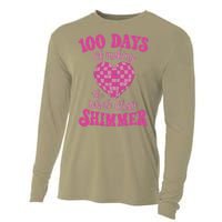 100 Days Of Making Whole Class Shimmer Groovy Disco Heart Cooling Performance Long Sleeve Crew