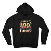 100 Days Of Lunch Woman School Cafeteria Worker Lunch Lady Gift Hoodie