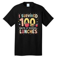 100 Days Of Lunch Woman School Cafeteria Worker Lunch Lady Gift Tall T-Shirt