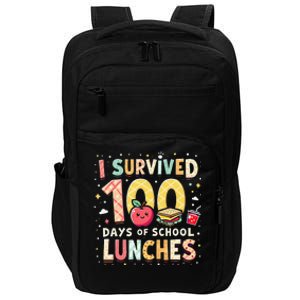 100 Days Of Lunch Woman School Cafeteria Worker Lunch Lady Gift Impact Tech Backpack