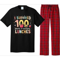 100 Days Of Lunch Woman School Cafeteria Worker Lunch Lady Gift Pajama Set