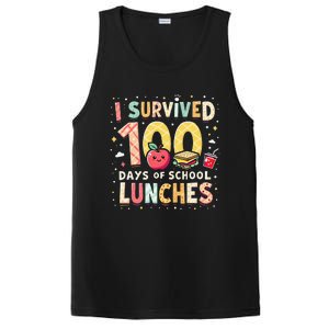 100 Days Of Lunch Woman School Cafeteria Worker Lunch Lady Gift PosiCharge Competitor Tank