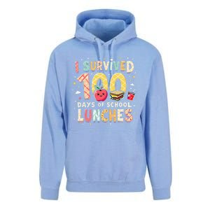 100 Days Of Lunch Woman School Cafeteria Worker Lunch Lady Gift Unisex Surf Hoodie