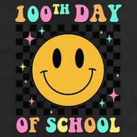 100th Day Of School Vibes Funny Smile Face 100 Days School Cool Comfort Performance Bucket Hat