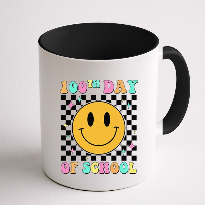 100th Day Of School Vibes Funny Smile Face 100 Days School Mug