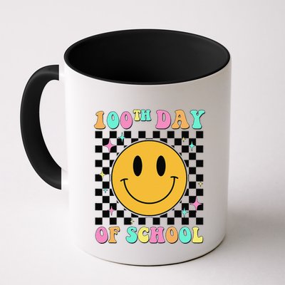 100th Day Of School Vibes Funny Smile Face 100 Days School Mug
