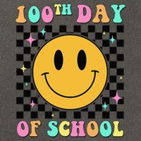 100th Day Of School Vibes Funny Smile Face 100 Days School Cotton Canvas Backpack