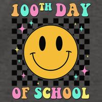 100th Day Of School Vibes Funny Smile Face 100 Days School Vector Backpack