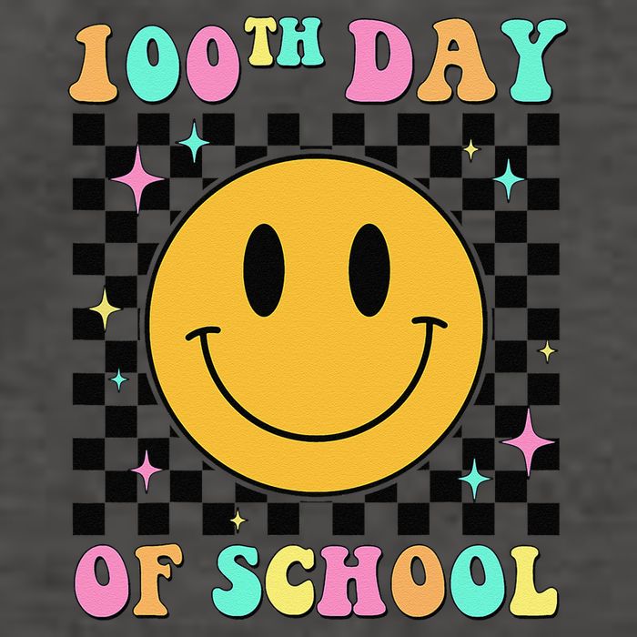 100th Day Of School Vibes Funny Smile Face 100 Days School Vector Backpack