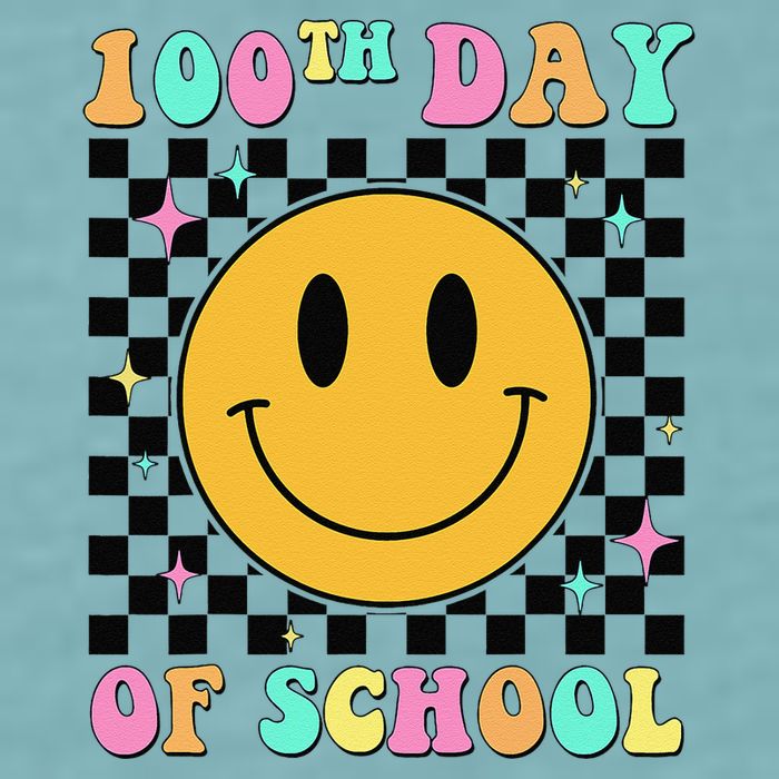 100th Day Of School Vibes Funny Smile Face 100 Days School Sueded Cloud Jersey T-Shirt