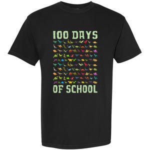 100 Days Of School Dinosaur Garment-Dyed Heavyweight T-Shirt