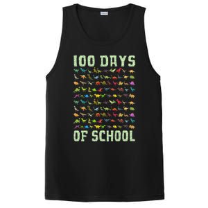 100 Days Of School Dinosaur PosiCharge Competitor Tank