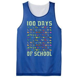 100 Days Of School Dinosaur Mesh Reversible Basketball Jersey Tank