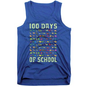 100 Days Of School Dinosaur Tank Top