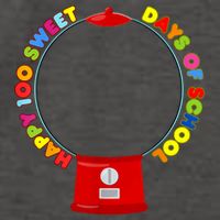 100 Days Of School Gumball Machine Empty Diy Project Blank Vector Backpack