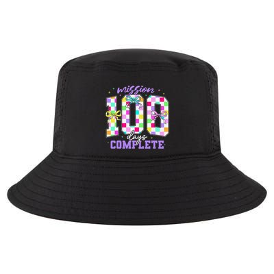 100 Days Of School Teacher Retro Girl 100th Days Of School Cool Comfort Performance Bucket Hat