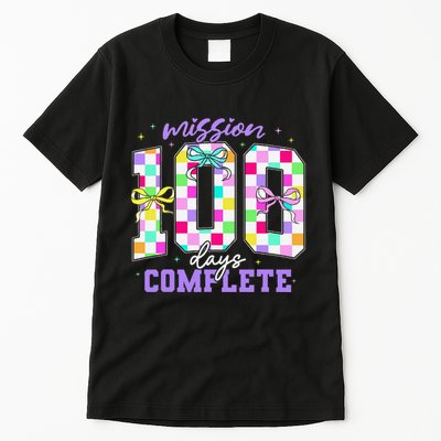 100 Days Of School Teacher Retro Girl 100th Days Of School Tall T-Shirt