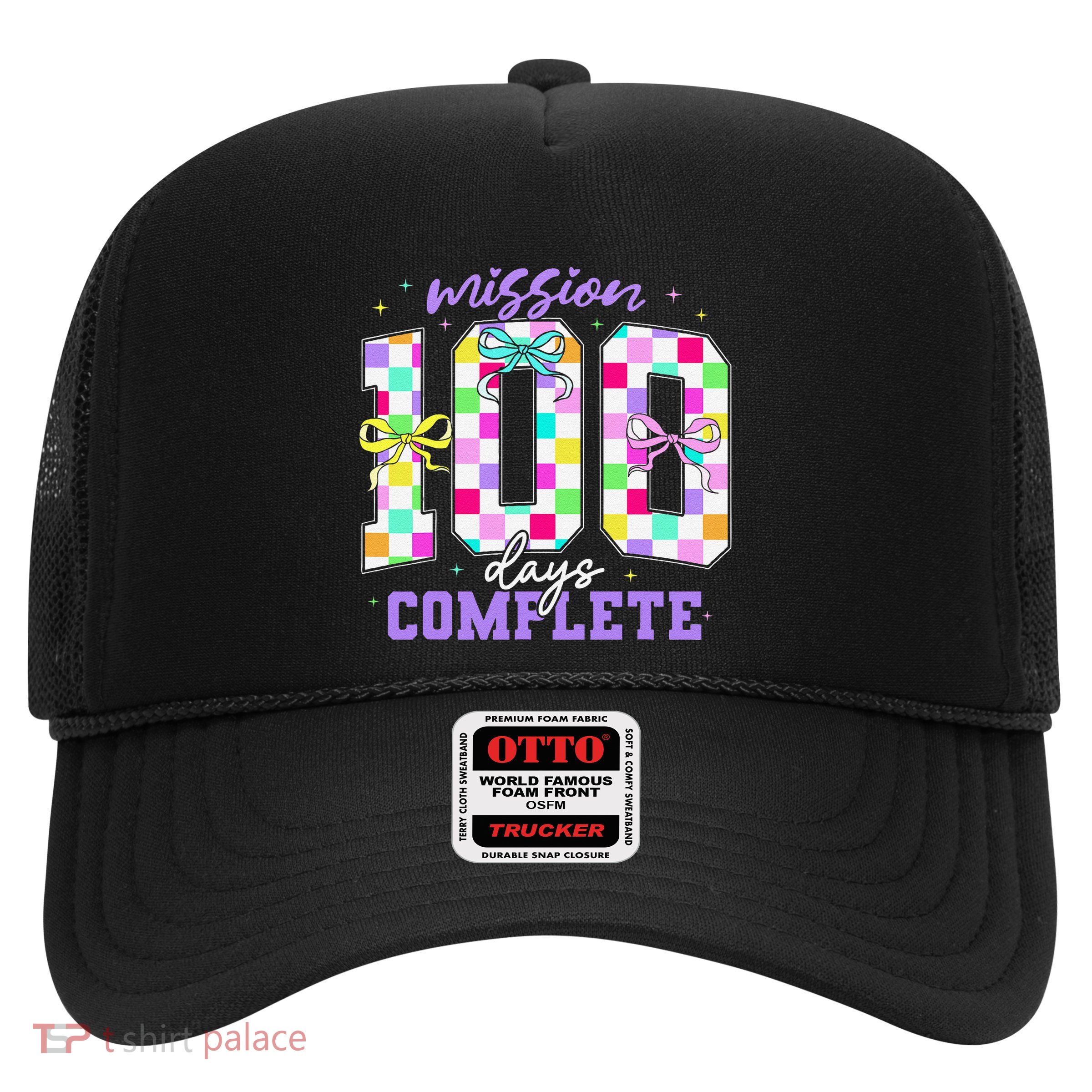 100 Days Of School Teacher Retro Girl 100th Days Of School Trucker Hat