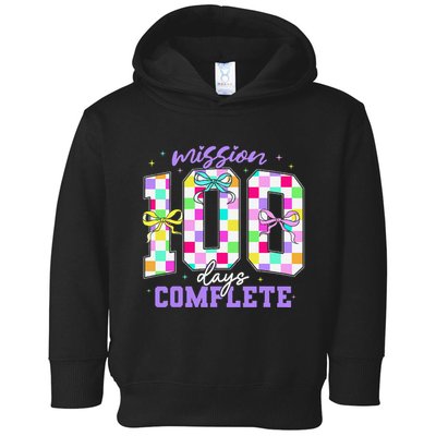100 Days Of School Teacher Retro Girl 100th Days Of School Toddler Hoodie