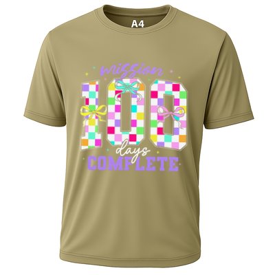 100 Days Of School Teacher Retro Girl 100th Days Of School Performance Shirt