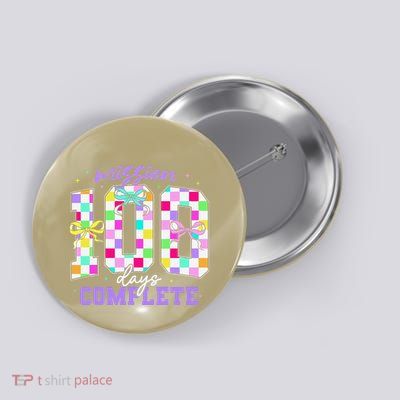 100 Days Of School Teacher Retro Girl 100th Days Of School Button