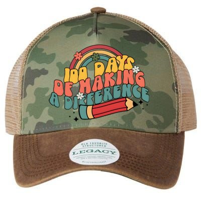 100 Days Of Making A Difference Happy 100 Days Legacy Tie Dye Trucker Hat