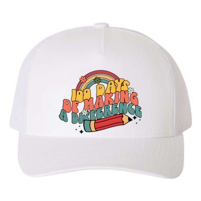 100 Days Of Making A Difference Happy 100 Days Yupoong Adult 5-Panel Trucker Hat